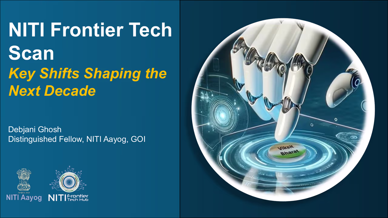 Title slide: NITI Frontier Tech Scan